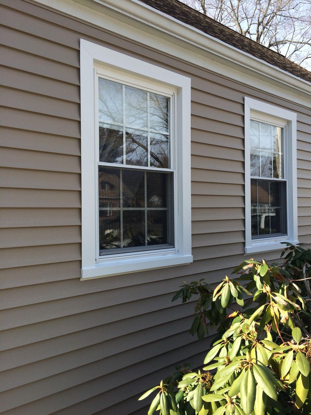 New siding, trim and gutters.