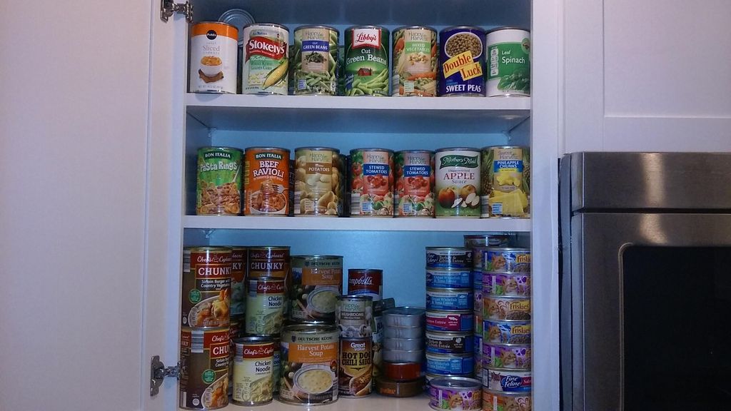 Organized Food Cupboard