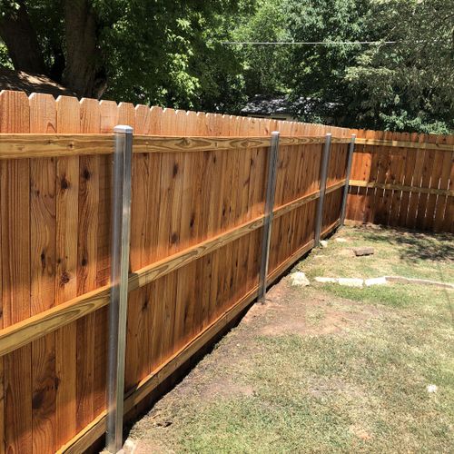 Fence stain project. 