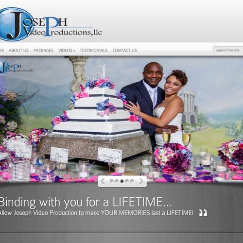 Website redesign for Joseph Video Production