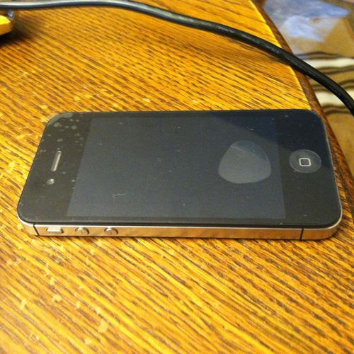 iPhone 4s After. about 60 minutes later and the de