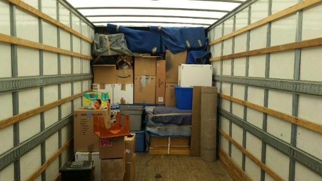 proper loading of household items into one of our 