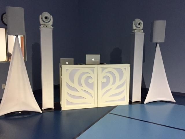 All white without lighting.