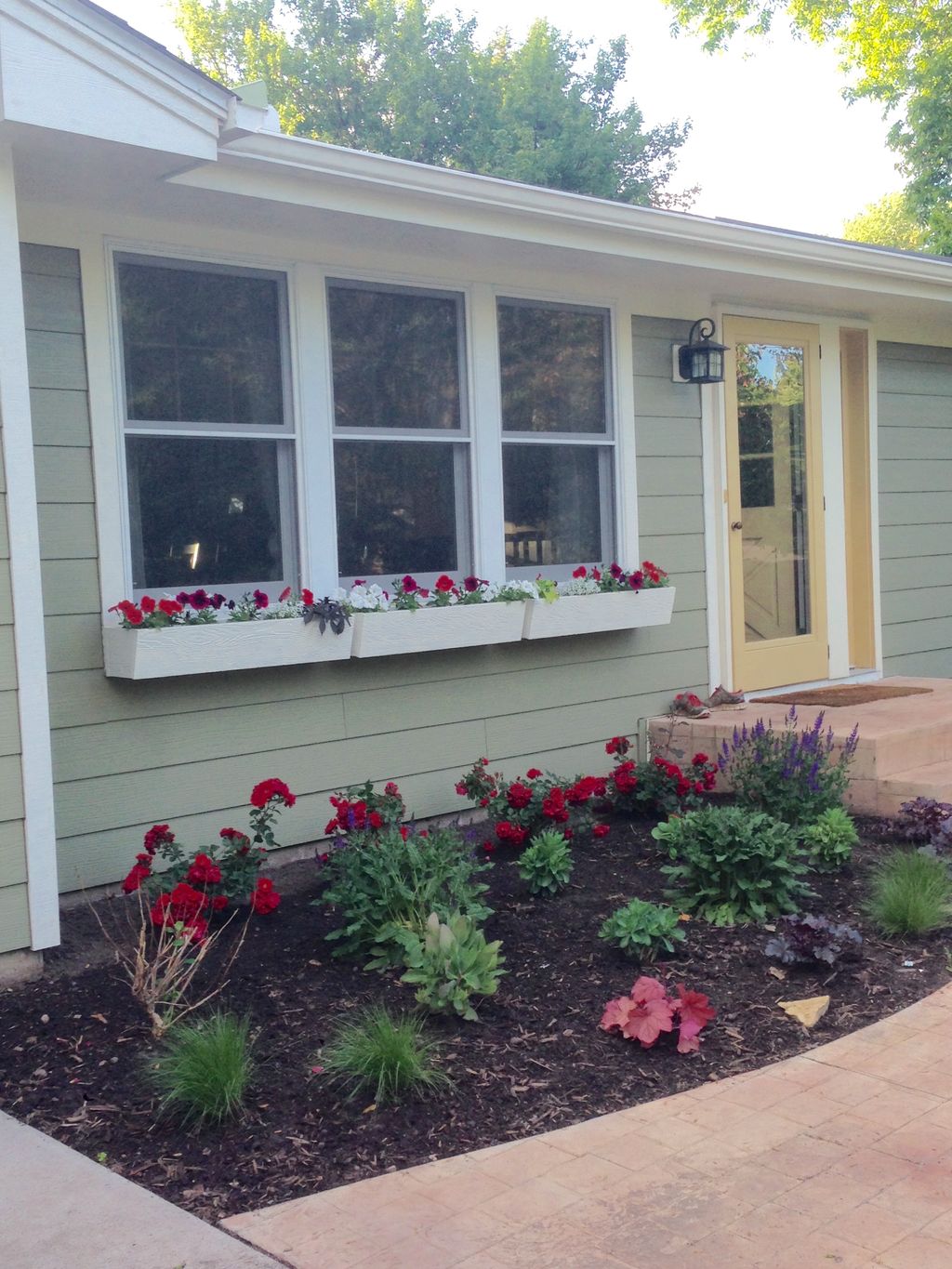 window boxes built and planted as well as some new
