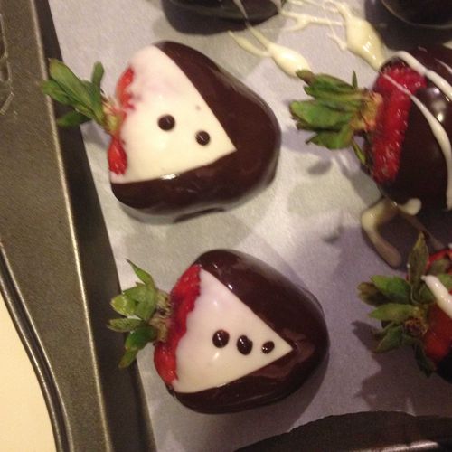 Fancy Chocolate covered strawberries