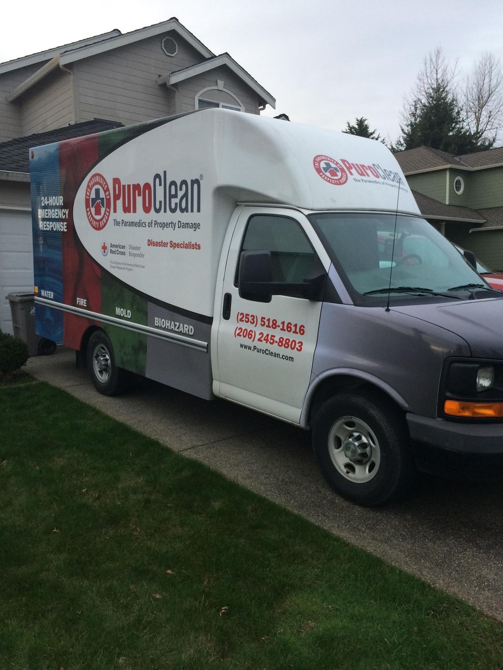 Fully equipped van for water, smoke or mold remova