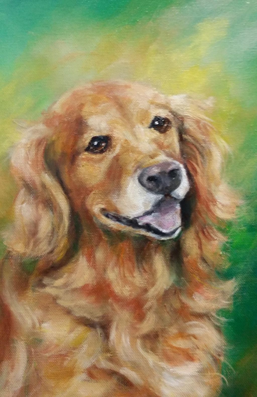 Memorial pet portrait