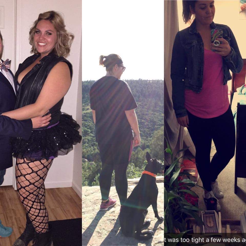 from a size 16 to a size 8 