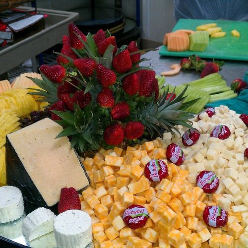 Cheese and Fruit setup