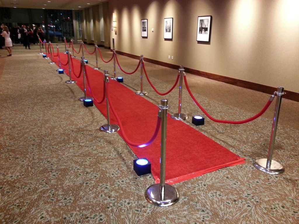 Red carpets, ropes and stanchions will make your n