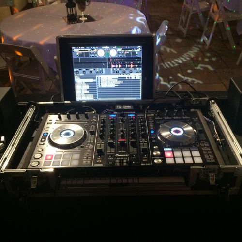 DJ mixing hardware (Troutdale House)