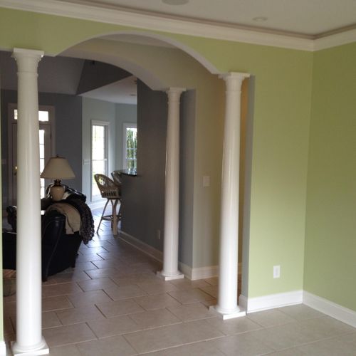 Interior Painting job in home in Beaufort