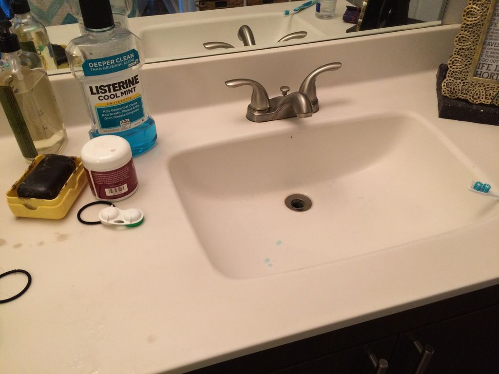 Bathroom Before...Dirty Sink