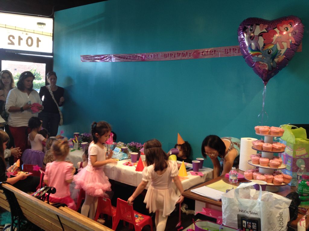 Ballerina Birthday Party for our 4 year old studen