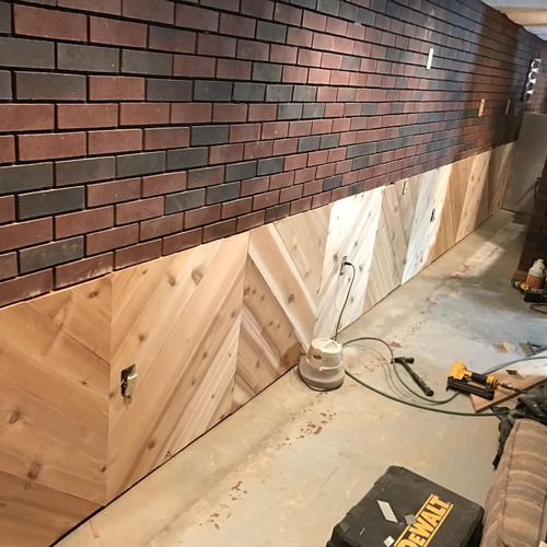 basement finishing wall