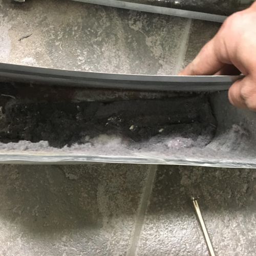 Excess lint in the lint trap