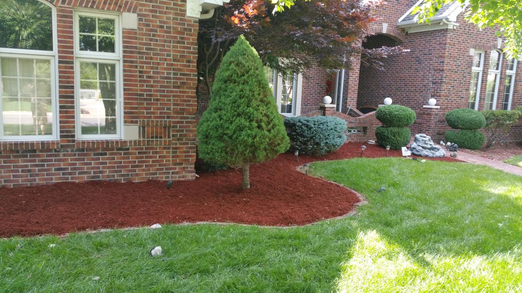Mulch and landscape.