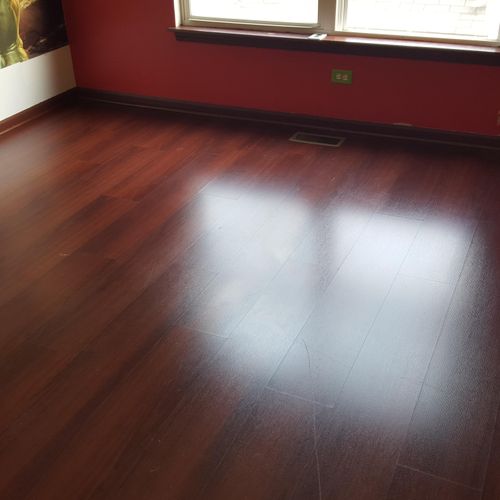 Clean wood floor