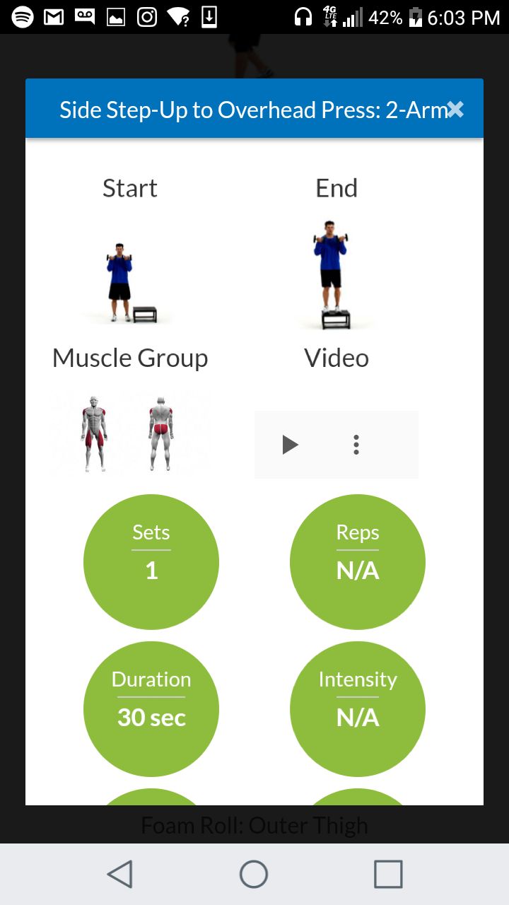 screen shot of fitness gps