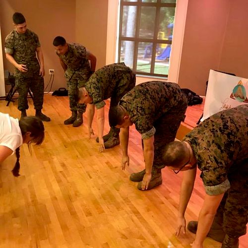 Yoga with the Marines