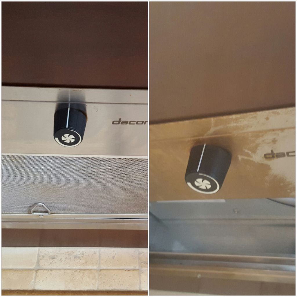 After - before range hood 