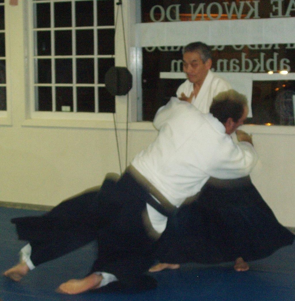 Kato Sensei (direct student of founder) throwing m