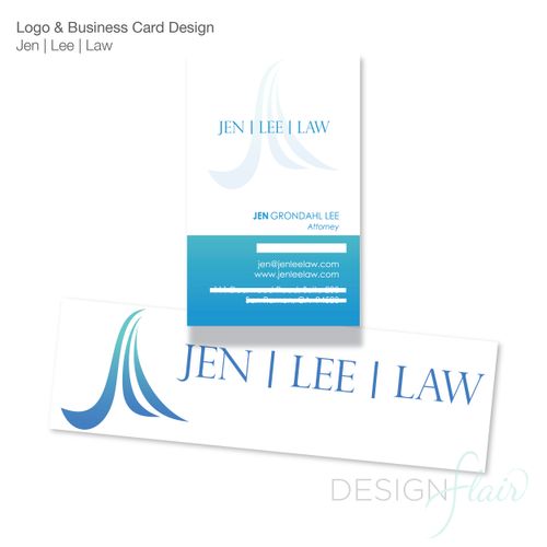 A logo design and business card design for a bankr