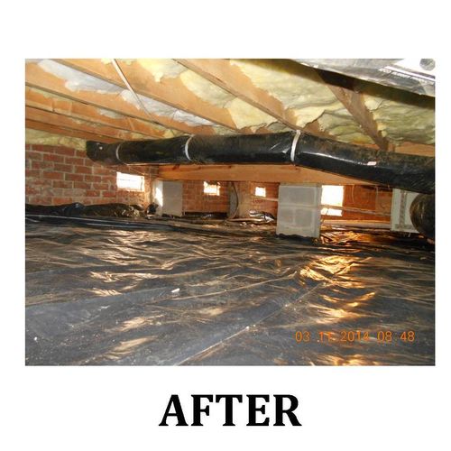 Crawlspace - after remediation