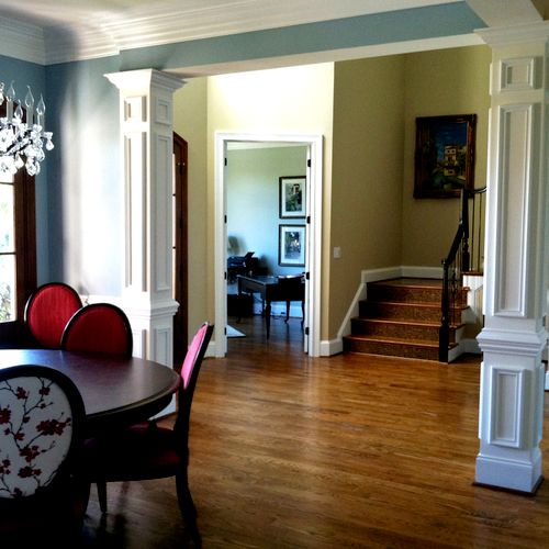 Interior Painting;
Walls, ceilings, trim and crown