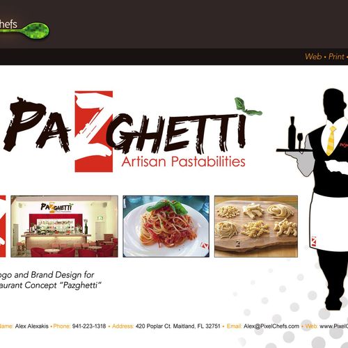 Concept Design for Pazghetti Restaurant (High End 