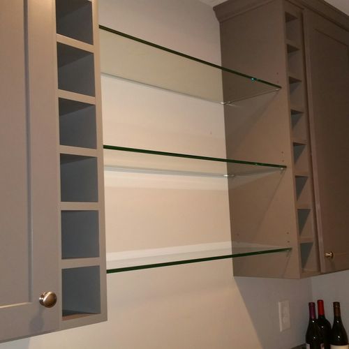 This is a Butlers Pantry, we added the vertical wi