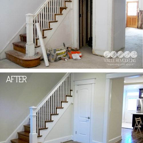 Before and after 
Our remodeling team make the bes
