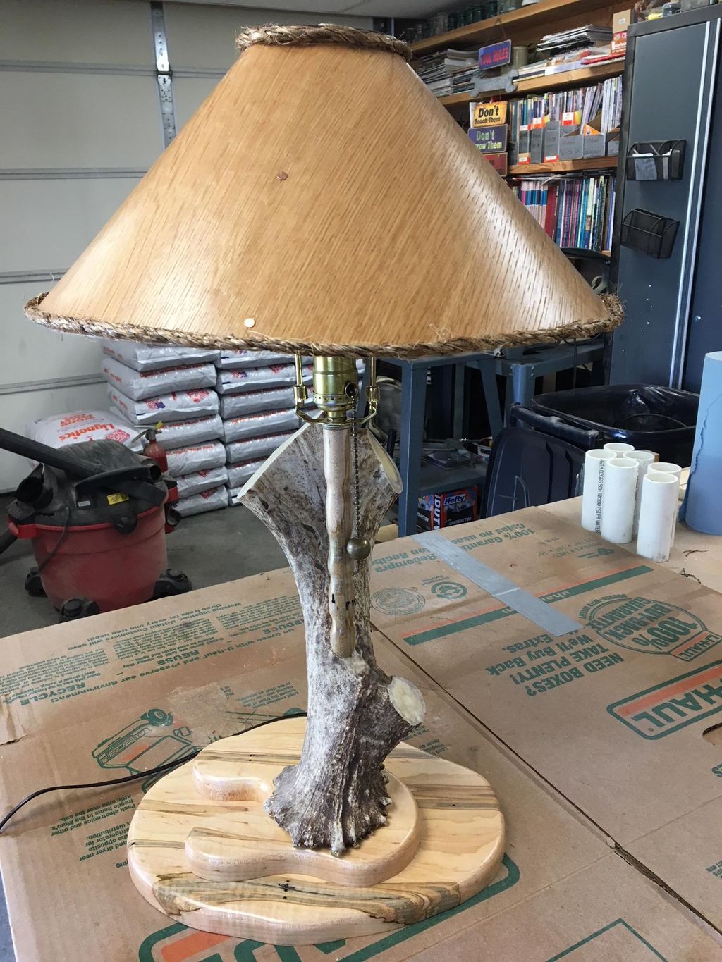 Hand crafted lamp
