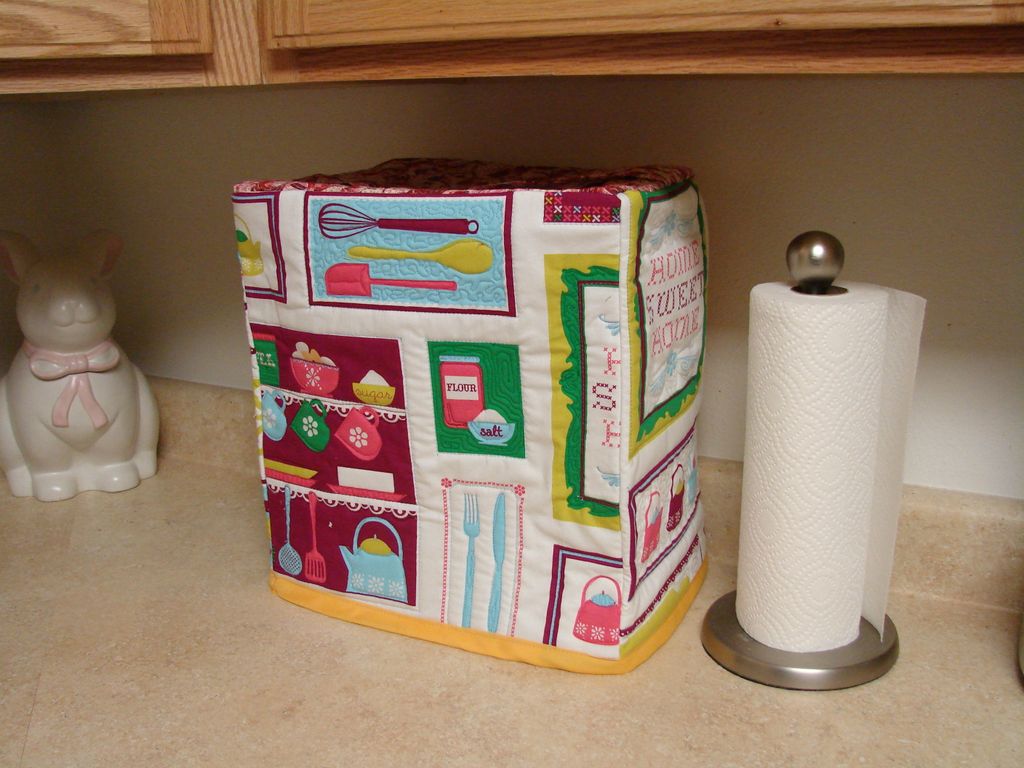 Mixing machine cover for a mixer in the kitchen.