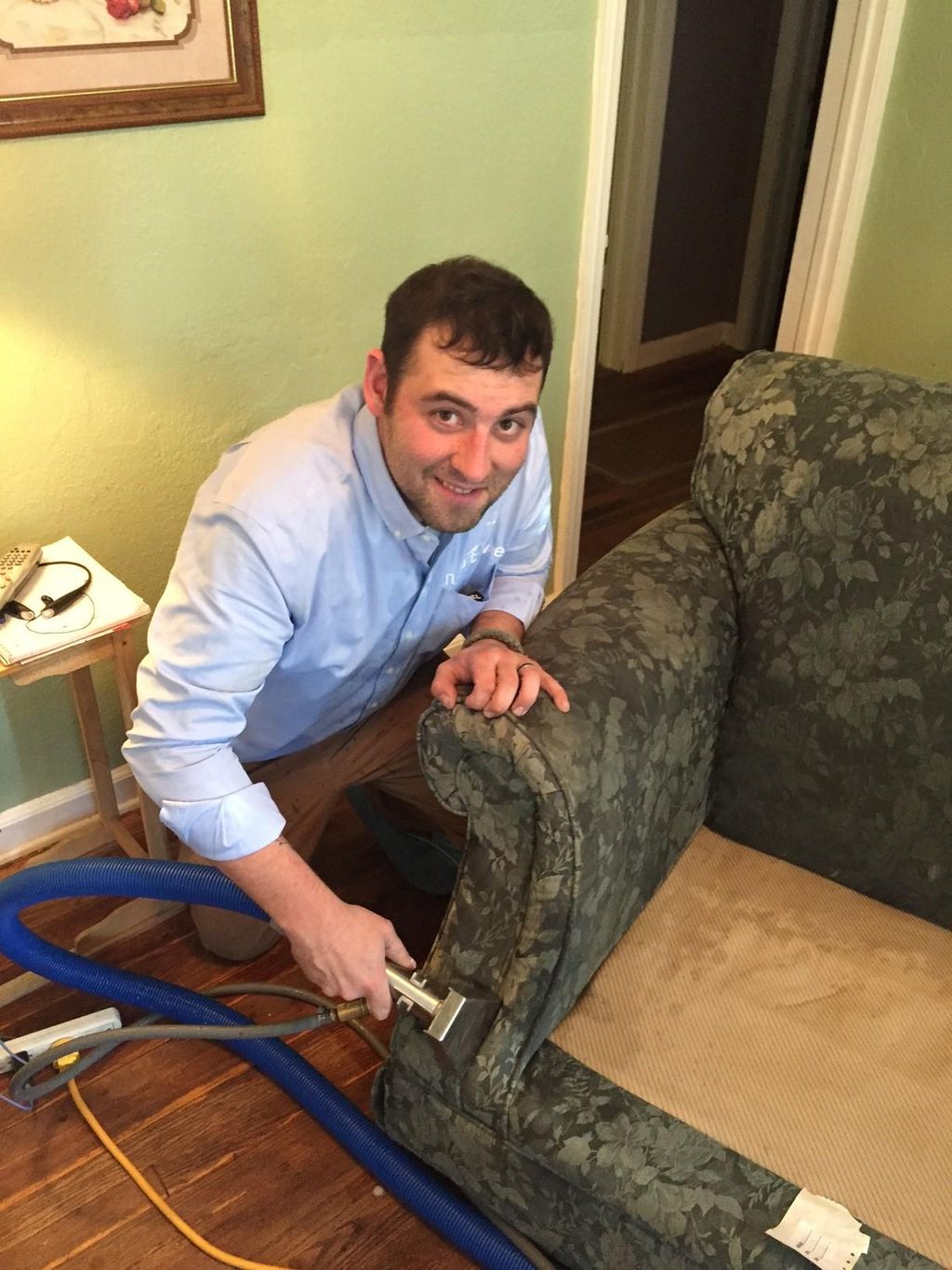 Our resident handyman Caleb is a Marine Corps vete