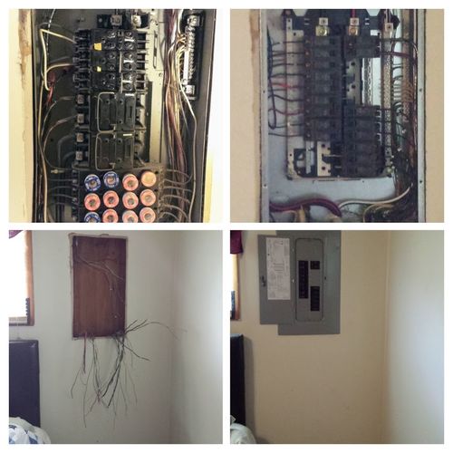 Upgrade fuse panel to breaker panel before and aft