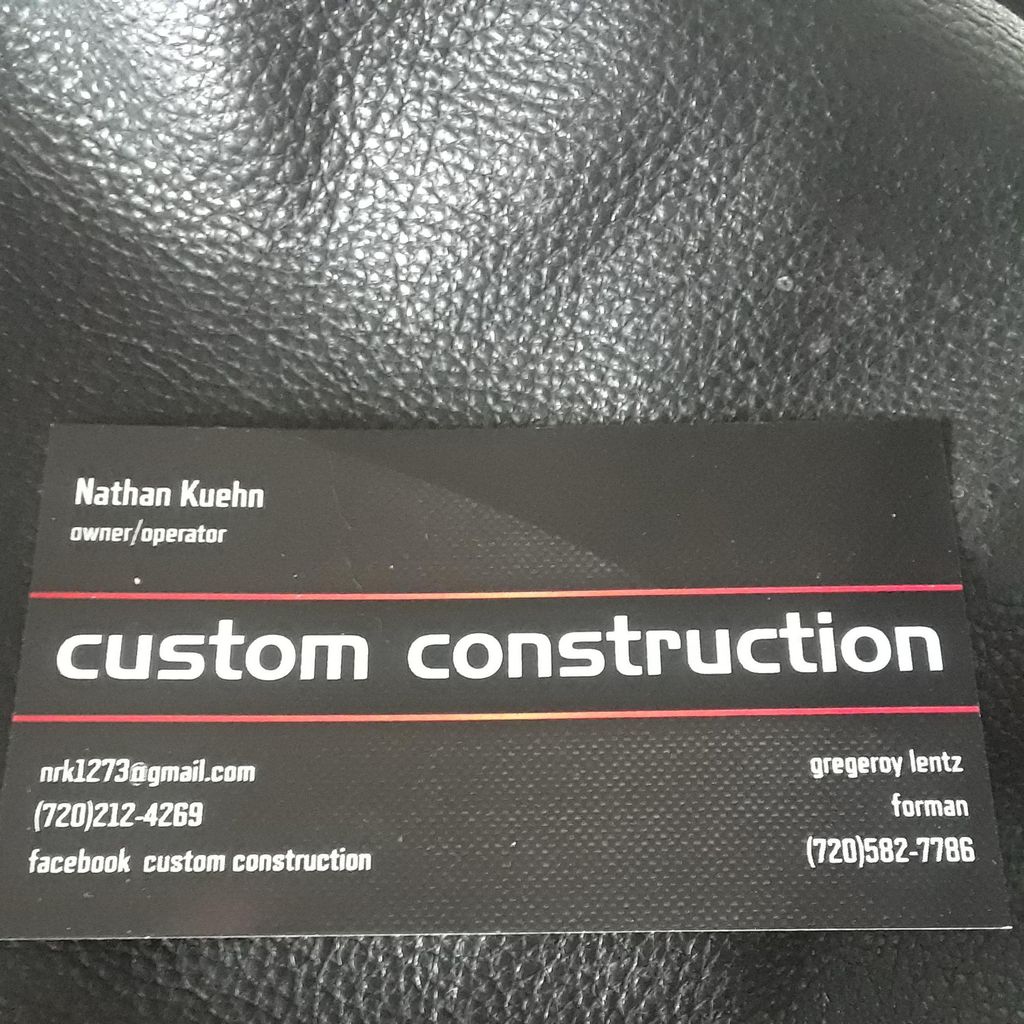 Custom construction