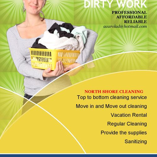 We provide a cleaning list and a customized checkl