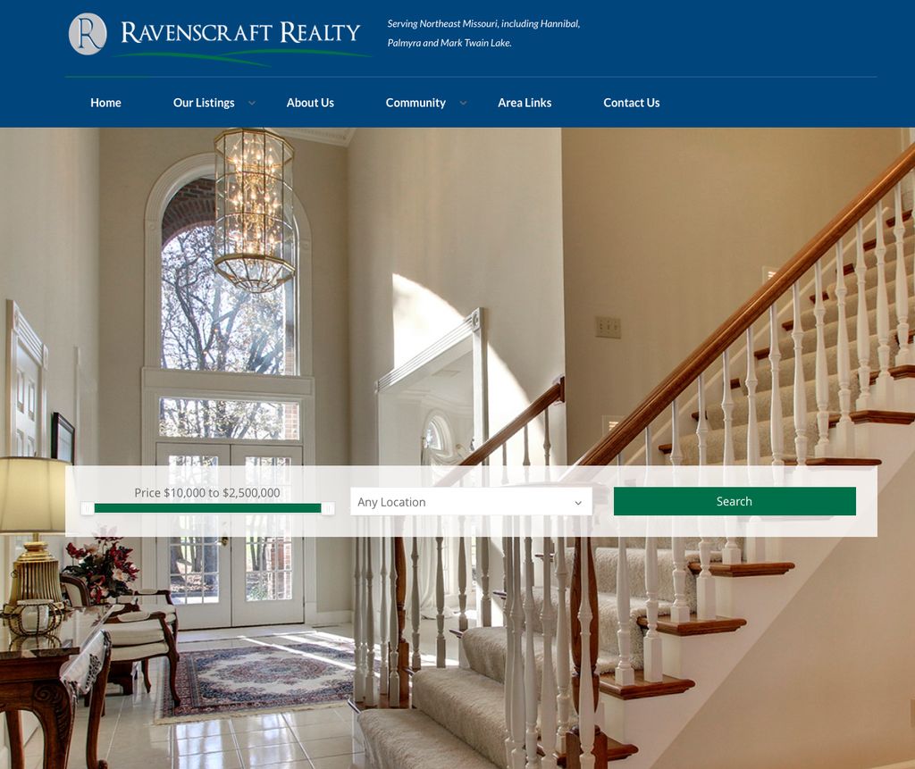 RavenscraftRealty.com website from start to finish