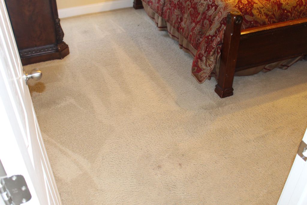 Before with spots on floor