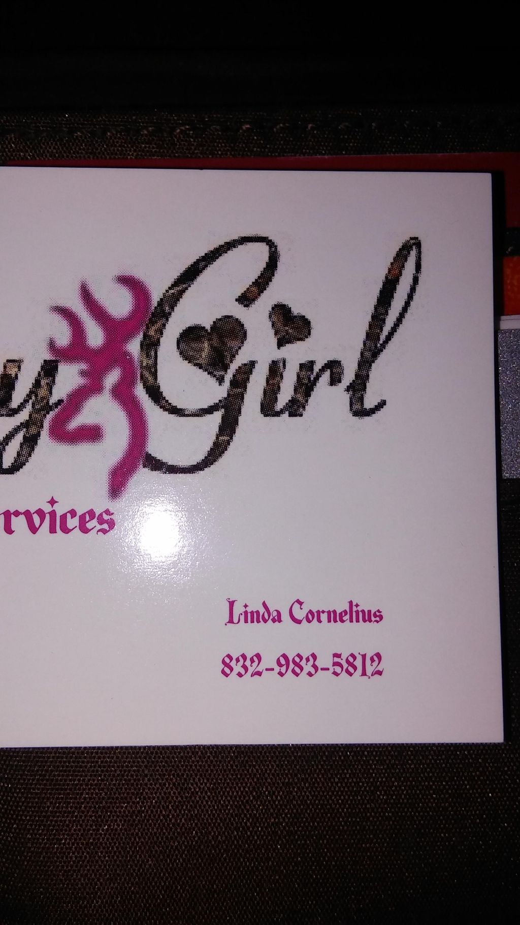 my number on my cards 😀