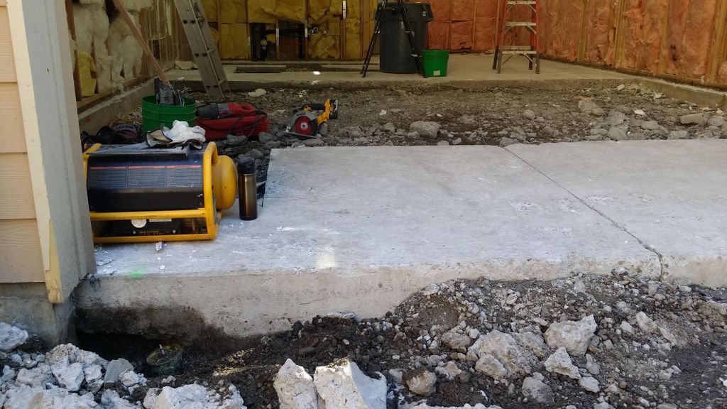 During: RV garage conversion into an ADU (demoliti