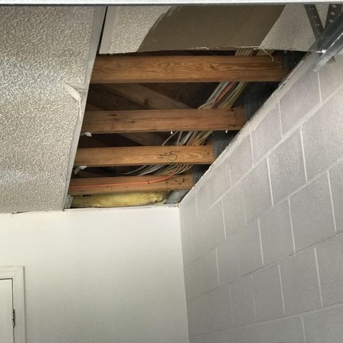 Drywall repair before 