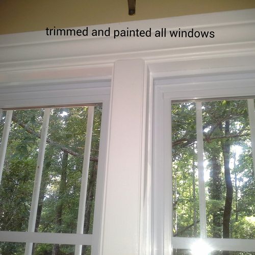 This is an example of the window trim in the maste