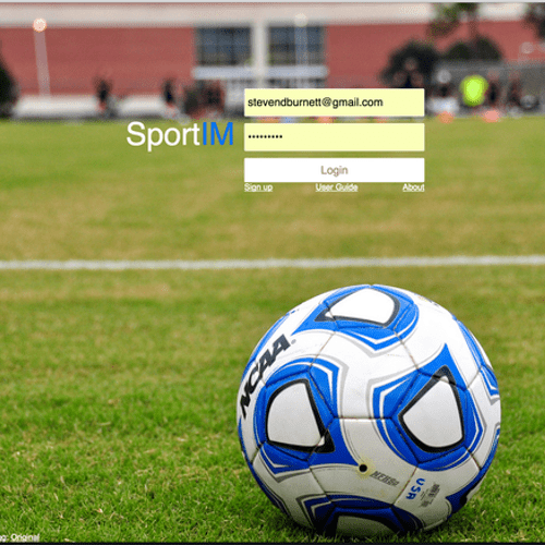 Sport management website used for managing recreat