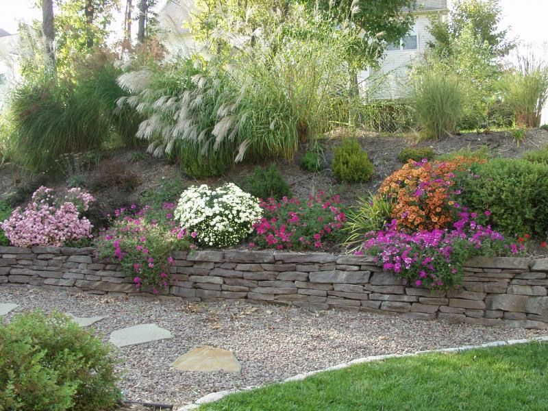 Flagstone wall/Landscaping