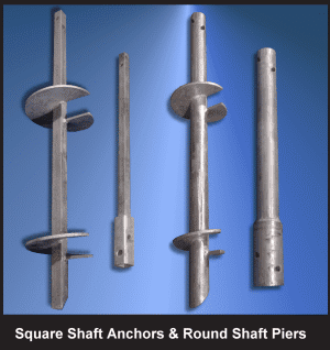 Helical Piers to anchor job