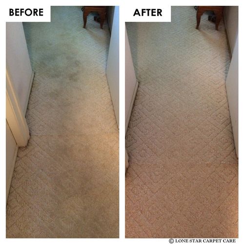 Stubborn dirt is no match for the carpet cleaning 