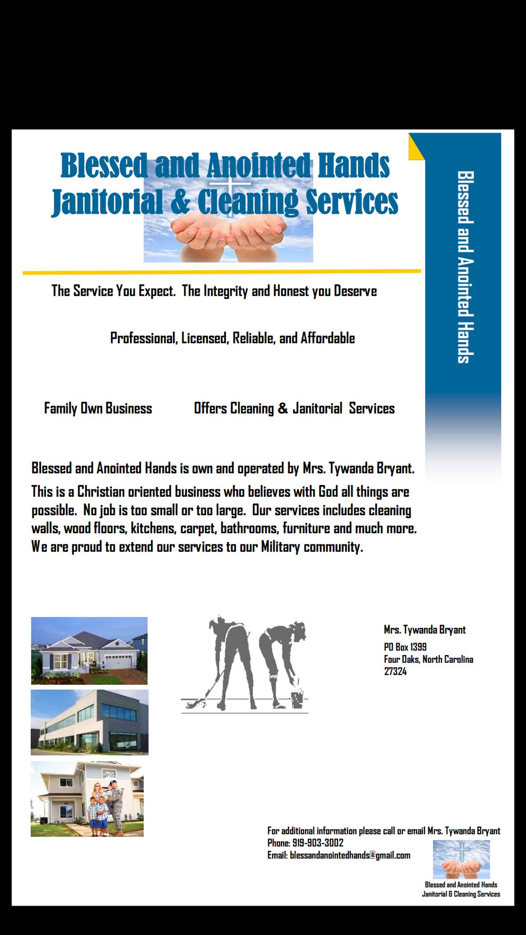 Blessed and Anointed Hands janitorial cleaning ...