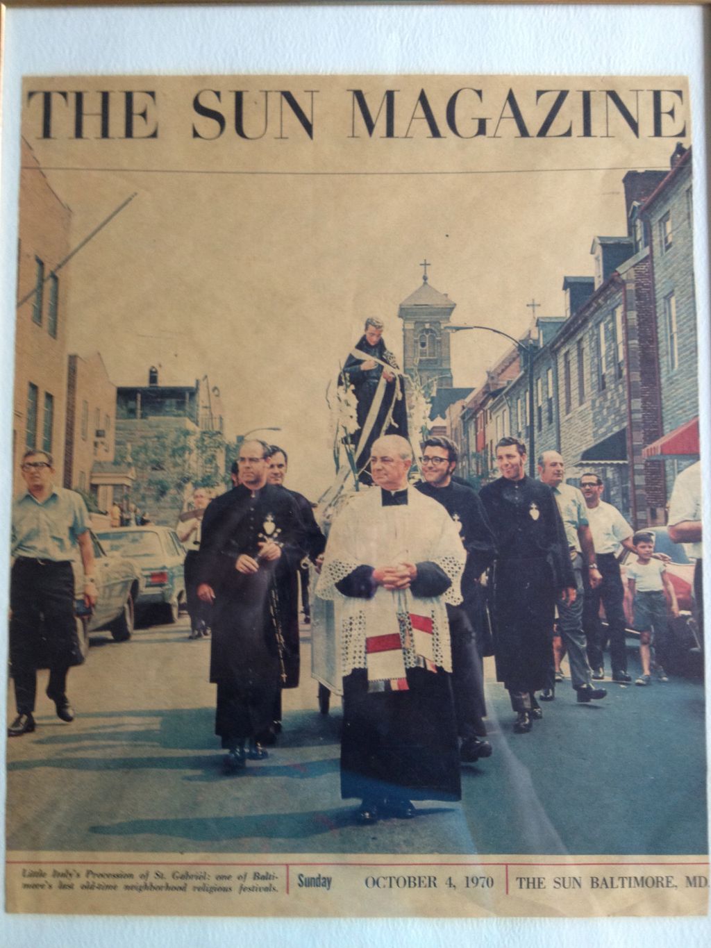St. Gabriel Procession in Little Italy.  I represe